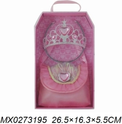 Modieuze set voor een kleine prinses – kroontje en handtas