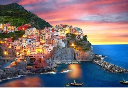 Puzzle Manarola au crépuscule Italie 2000 pièces