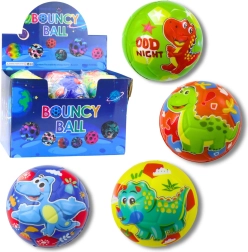 Schuimen balletje met dinosaurussen 10 cm