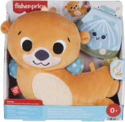 Fisher-Price schattige otter 2-in-1 – buikligkussen en rammelende vriend