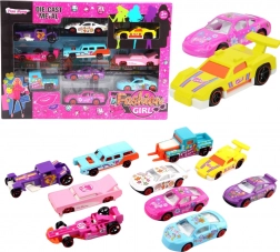set of metal toy cars for girls – 10 pcs
