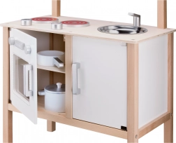 Moderne houten keuken – wit