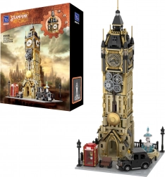 Pantasy Steampunk Clock Tower Big Ben Building Set, 2424 Pieces