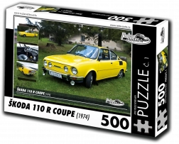 Retro Cars Puzzle Škoda 110 R Coupe 1974 - 500 Pieces