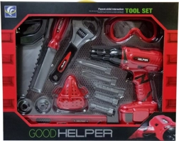 Set für kleine Heimwerker – Werkzeug mit Akku-Bohrmaschine