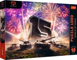 Puzzle Trefl 1000 pièces – 15e anniversaire de WORLD OF TANKS