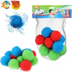 Reusable fabric water balls 5 cm, 12 pcs in a mesh bag