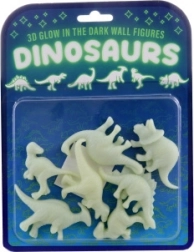 Lichtgevende dinosauriërs plakdecoratie