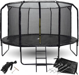 Tuintrampoline SkyFlyer 426 cm met veiligheidsnet en ladder