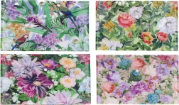 Map met drukknoop 24 × 33,5 cm Planten