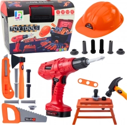 Children's Tool Set with Cordless Drill and Case