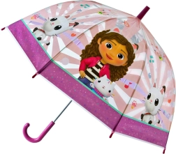 Children's umbrella Gabby's Dollhouse with cat motifs
