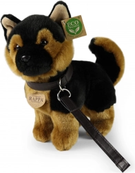 Plush German Shepherd with Leash Eco Friendly