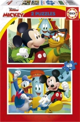 EDUCA Puzzle Mickey Mouse – Amusement Park 2×48 pieces