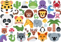 EUROGRAPHICS Puzzle Emoji Animals 100 pieces