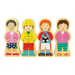 Bigjigs Toys houten magnetische puzzel nationaliteiten