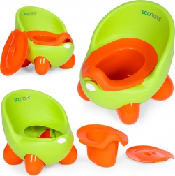 Kinderpotje ECOTOYS met groen uitneembare inzet