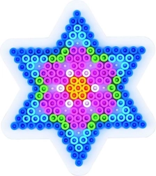 Star-shaped pegboard for 5 mm fuse beads