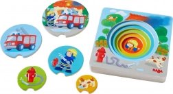 HABA Wooden Multi-layer Puzzle Firefighters