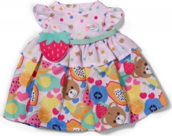 Baby born jurk met fruitmotief voor poppen 43 cm