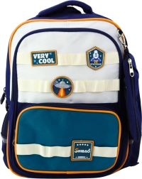 Schoolrugzak met kosmische patches en etui 16L