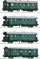 Set van persoonlijke wagons ČSD voor modeltreinen