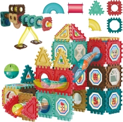 Magnetische bouwset 3D – knikkerbaan 68 stuks WOOPIE