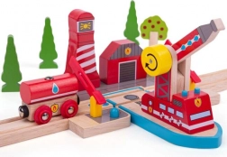 Bigjigs Rail Hulpdiensten Houten Set Brandweer