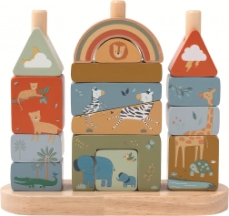 2kids toys safari stapelbare houten blokken