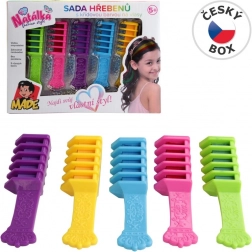 Set of Combs with Chalk Hair Colors for Children