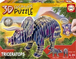 3D Puzzle Triceratops 67 pieces