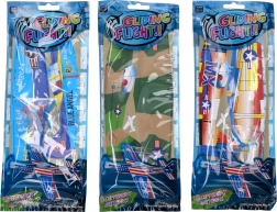 Gooiend vliegtuig 20,5x18,5 cm