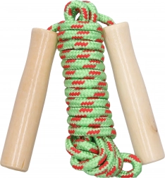 Skipping Rope with Wooden Handle 250 cm
