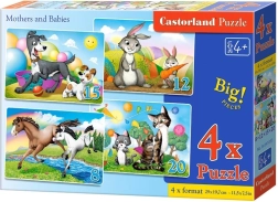 Puzzle Castorland Mamans animaux et leurs petits