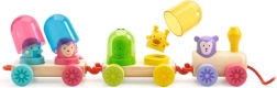Colorful Wooden Train Djeco Rainbow