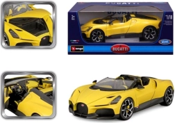 Metalen automodel 1:18 BBURAGO Bugatti Mistral geel