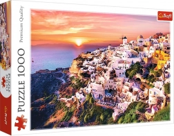 Puzzel Santorini Zonsondergang 1000 Stukken