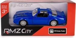 Metalen model RMZ City PONTIAC Firebird 1978 1:32 blauw