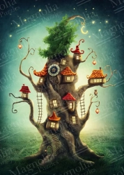 Puzzel magisch boomhuis 1000 stukjes