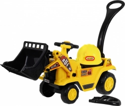 Kinderen trapbulldozer met helm