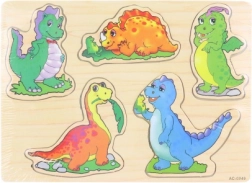 Wooden shape sorter - dinosaurs