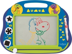 Tablette à dessin magnétique multicolore dinosaure A5 avec tampons et stylet