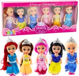 Set de Mini-Poupées Princesses Robes de Conte de Fées