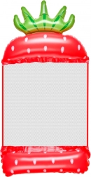 Opblaasbare water hangmat in de vorm van een aardbei