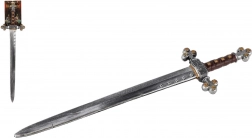 Ridderlijk zwaard van plastic 72 cm