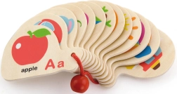 Wooden Book for Learning the Alphabet and English Montessori