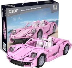 Bouwset CaDA roze cabriolet Pink Holiday 1:12, 1181 stukjes