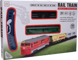 Treinbaan met effecten 106 × 106 cm