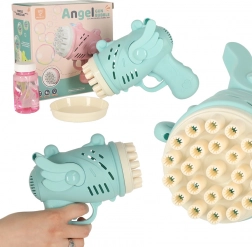 Bellenpistool met vleugels blauw