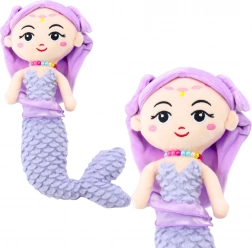 Plush Mermaid with Coral Tail Purple 32cm